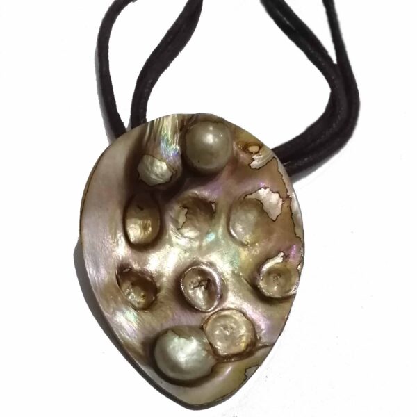 pearl stone locket