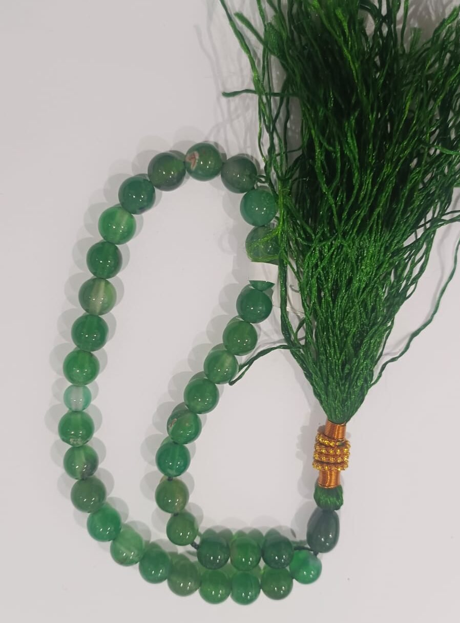 Green Aqeeq Tasbeeh
