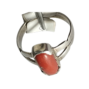 coral stone ring