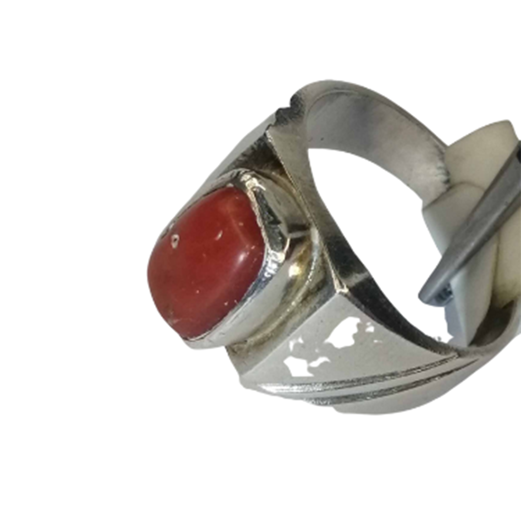 coral stone ring