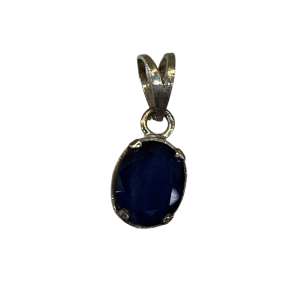 Sapphire stone locket