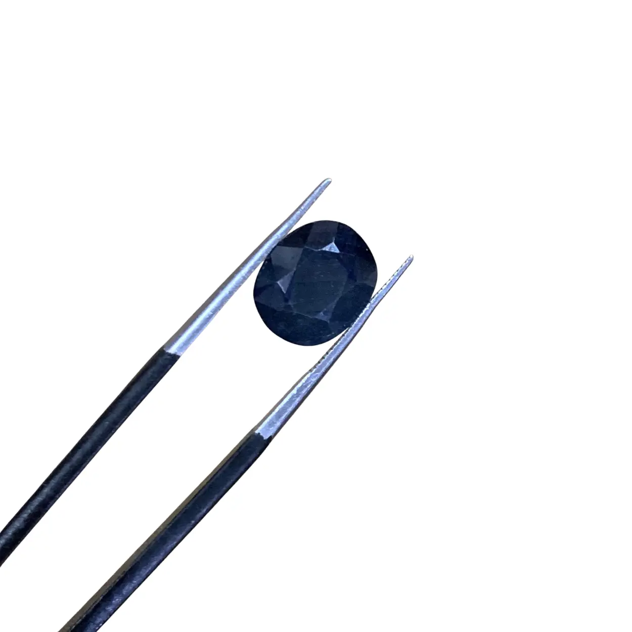 Natural African blue sapphire gemstone weighing 4.85 carats.